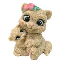 Фигурка из глазури "Две кошечки"