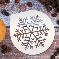 Трафарет для кофе «Снежинка» 9,5 х 8,5 см