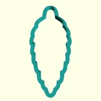 Форма «Елочная игрушка шишка» (9 cm (3,5 in))