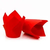 Форма бумажная «Тюльпан», красная, 5 х 8 см 1шт