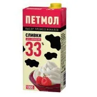 Сливки Петмол для взбивания 33% 1л