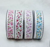 Лента репсовая с рисунком 16мм (18м)