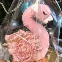 Фигурка из глазури Фламинго 1шт