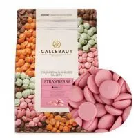 Розовый шоколад со вкусом клубники Callebaut 2,5кг