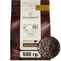 Шоколад темный в галетах 54% Callebaut 500гр.
