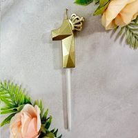 Свеча для торта, цифра 1 с короной (золото, 5,7 см)