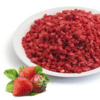 Клубника сублимированной сушки, кусочки 1-5 мм, 250 гр