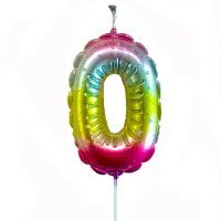 Свеча - цифра "0" Воздушный шарик 6 см