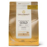 Шоколад белый со вкусом карамели Gold 30,4% Callebaut 2,5 кг