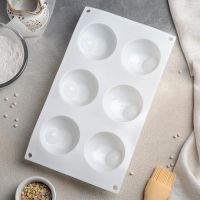 Форма для выпечки и муссовых десертов 6 ячеек 30х17,5х5,5 см "Десерт с фруктами"
