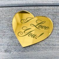 Украшение «I Love You» золото, 1 шт