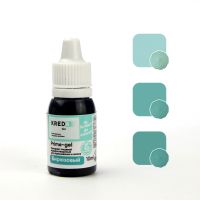 Prime-gel 15 бирюзовый, колорант водораств. для окраш. (10мл) KREDA Bio