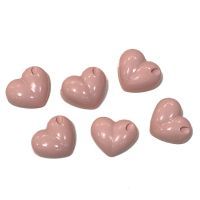 Фигурки из глазури Сердечки 6шт