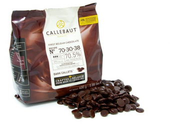 шоколад горький callebaut 70,5% 400гр